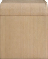 Catalina Natural Wood And Veneer Nightstand - Ornate Home