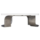 Catalina White Plaster/Graphite Cocktail Table - Ornate Home