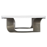Catalina White Plaster/Graphite Cocktail Table - Ornate Home