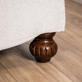 Catalonia Beige/Dark Cherry Sofa - Ornate Home