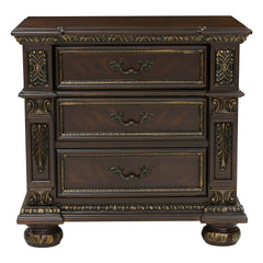 Catalonia Dark Cherry 4-piece Queen Bedroom Set - Ornate Home