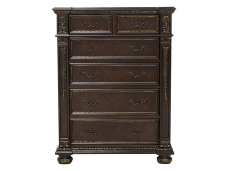 Catalonia Dark Cherry Chest - Ornate Home
