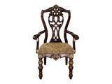 Catalonia Dark Cherry Dining Arm Chair (Set of 2) - Ornate Home