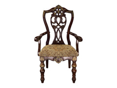 Catalonia Dark Cherry Dining Arm Chair (Set of 2) - Ornate Home