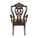 Catalonia Dark Cherry Dining Arm Chair (Set of 2) - Ornate Home