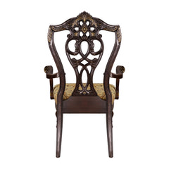 Catalonia Dark Cherry Dining Arm Chair (Set of 2) - Ornate Home