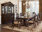 Catalonia Dark Cherry Dining Arm Chair (Set of 2) - Ornate Home