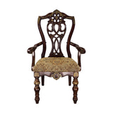 Catalonia Dark Cherry Dining Arm Chair (Set of 2) - Ornate Home
