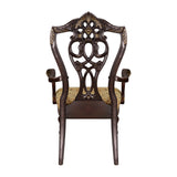 Catalonia Dark Cherry Dining Arm Chair (Set of 2) - Ornate Home