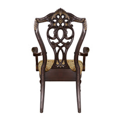 Catalonia Dark Cherry Dining Arm Chair (Set of 2) - Ornate Home