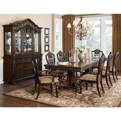 Catalonia Dark Cherry Dining Arm Chair (Set of 2) - Ornate Home