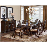 Catalonia Dark Cherry Dining Arm Chair (Set of 2) - Ornate Home