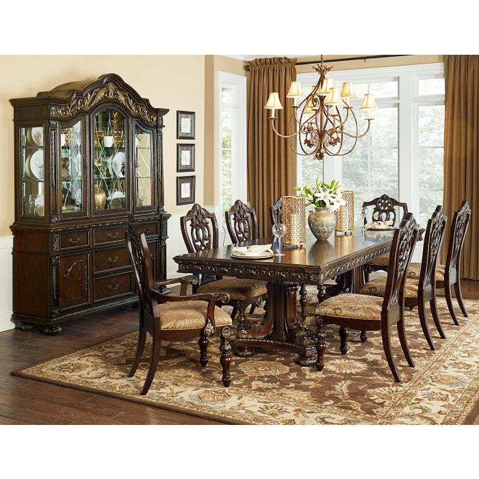 Catalonia Dark Cherry Dining Table - Ornate Home