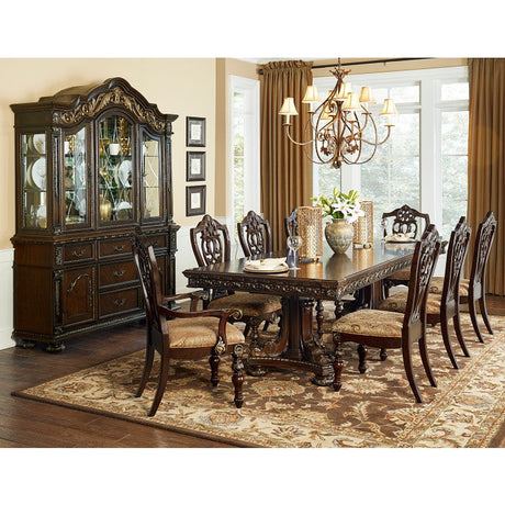 Catalonia Dark Cherry Dining Table - Ornate Home