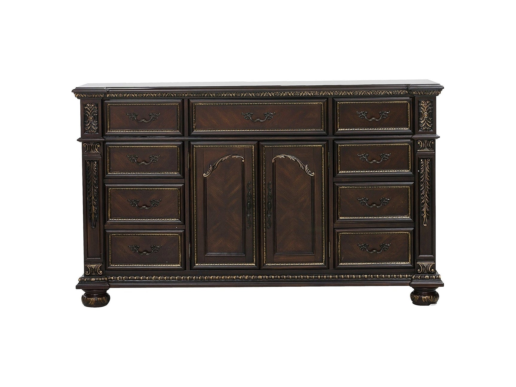 Catalonia Dark Cherry Dresser - Ornate Home