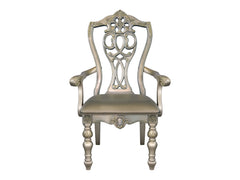 Catalonia Platinum Gold Dining Arm Chair (Set of 2) - Ornate Home