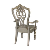 Catalonia Platinum Gold Dining Arm Chair (Set of 2) - Ornate Home