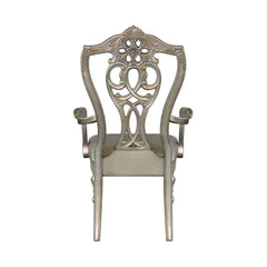 Catalonia Platinum Gold Dining Arm Chair (Set of 2) - Ornate Home