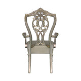 Catalonia Platinum Gold Dining Arm Chair (Set of 2) - Ornate Home