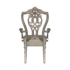 Catalonia Platinum Gold Dining Arm Chair (Set of 2) - Ornate Home