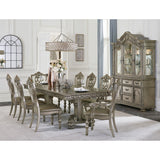 Catalonia Platinum Gold Dining Arm Chair (Set of 2) - Ornate Home