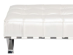 Catalunya White Long Bench - Ornate Home