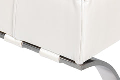 Catalunya White Long Bench - Ornate Home