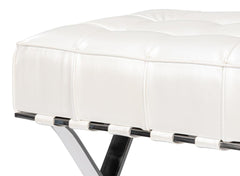 Catalunya White Long Bench - Ornate Home