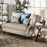 Catarina Beige/Teal Loveseat - Ornate Home