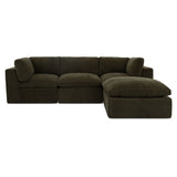 Cates Dark Green Lounge Modular Sectional - Ornate Home