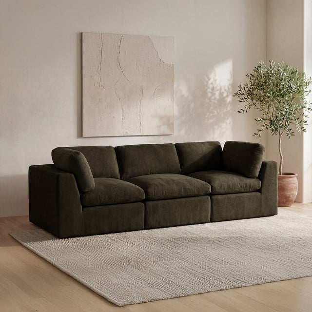 Cates Dark Green Modular Sofa - Ornate Home