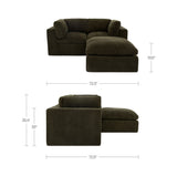 Cates Dark Green Nook Modular Sectional - Ornate Home