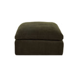 Cates Dark Green Ottoman - Ornate Home