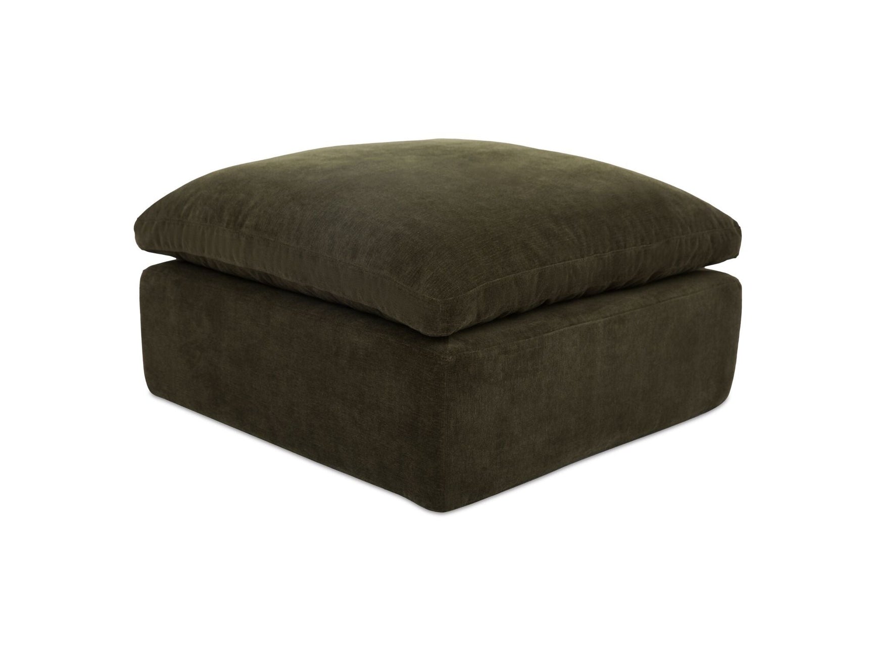 Cates Dark Green Ottoman - Ornate Home