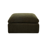 Cates Dark Green Ottoman - Ornate Home