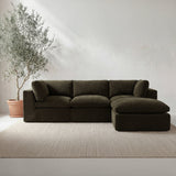 Cates Dark Green Ottoman - Ornate Home