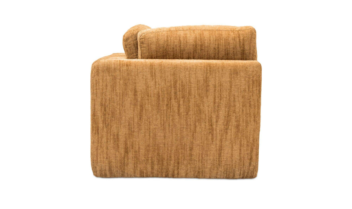 Cates Golden Wheat Corner Chair - Ornate Home