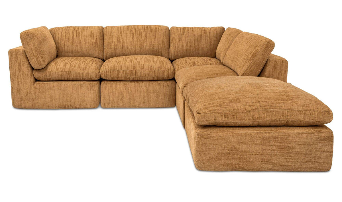 Cates Golden Wheat Dream Modular Sectional - Ornate Home