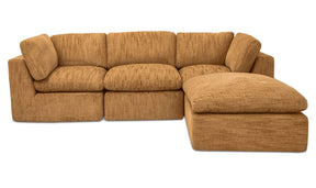 Cates Golden Wheat Lounge Modular Sectional - Ornate Home