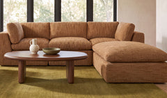 Cates Golden Wheat Lounge Modular Sectional - Ornate Home