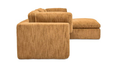 Cates Golden Wheat Lounge Modular Sectional - Ornate Home