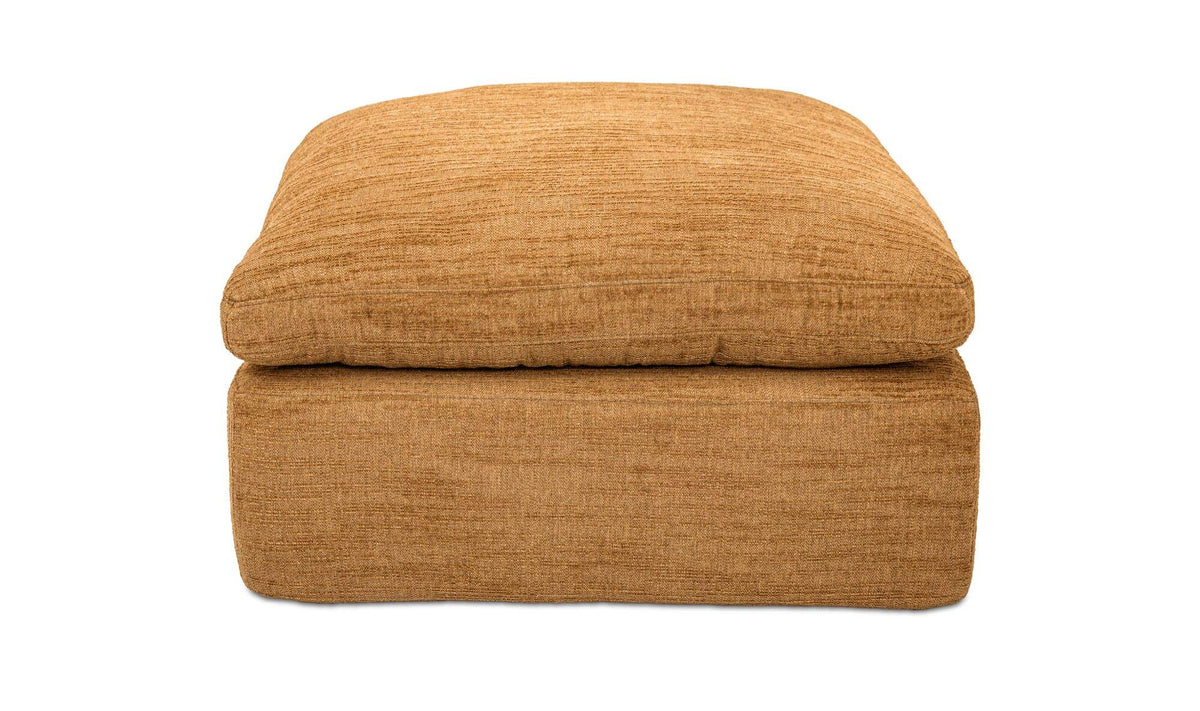 Cates Golden Wheat Ottoman - Ornate Home