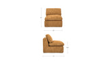 Cates Golden Wheat Slipper Chair - Ornate Home