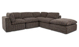 Cates Navy Brown Dream Modular Sectional - Ornate Home