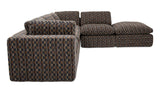 Cates Navy Brown Dream Modular Sectional - Ornate Home