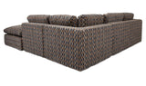 Cates Navy Brown Dream Modular Sectional - Ornate Home