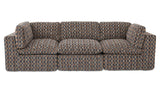 Cates Navy Brown Modular Sofa - Ornate Home