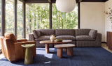 Cates Navy Brown Modular Sofa - Ornate Home