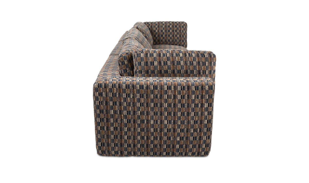 Cates Navy Brown Modular Sofa - Ornate Home