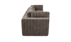 Cates Navy Brown Modular Sofa - Ornate Home